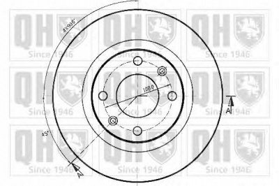 QUINTON HAZELL bdc4676 -  Тормозной диск